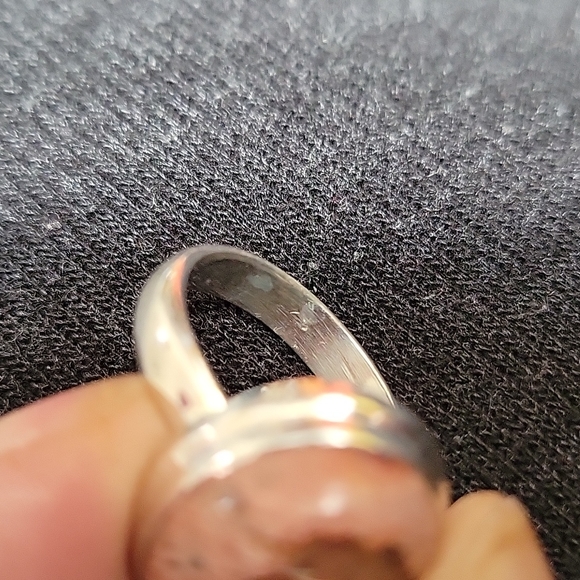 Natural Fire Opal Ring 10.8Ct Sterling size 7 - Picture 7 of 7